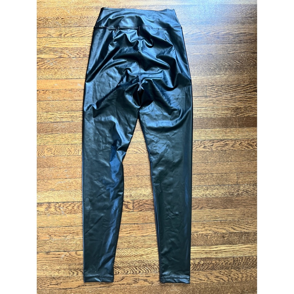 Offline by Aerie Real Good Faux Leather High Rise Leggings Black Small - Picture 4 of 4